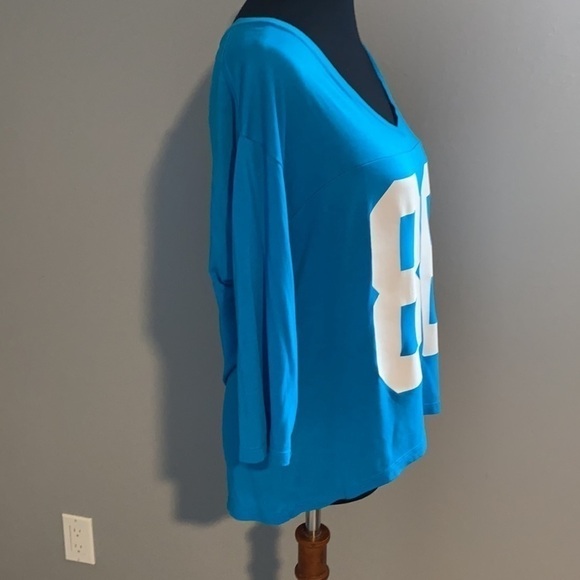 Oversized Blue Top 3/4 sleeve Medium Modal - Picture 2 of 7